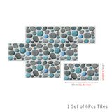 NNEDSZ Waterproof Tiles Stone Wallpaper Stickers Bathroom Kitchen Stormy Stone