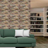 NNEDSZ 10PCS 3D Foam Patchwork Self Adhesive Home Wallpaper Panels 70 x 77cm