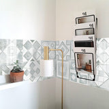 NNEDSZ Geometric Pattern Staircase Wall Tile Sticker Kitchen Stove Water And Oil Proof Stickers