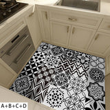 NNEDSZ Nordic Wall Sticker Bathroom Waterproof Self-adhesive Tile Sticker  Kitchen Cabinet Decor