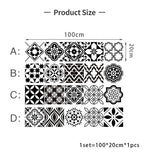 NNEDSZ Nordic Wall Sticker Bathroom Waterproof Self-adhesive Tile Sticker  Kitchen Cabinet Decor