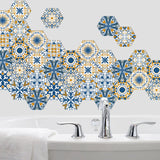 NNEDSZ 10PCS Multi Colour Tile Set Hexagon Decoration Decal Self-adhesive Oil-proof And Waterproof Wall Stickers