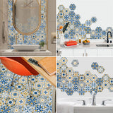 NNEDSZ 10PCS Multi Colour Tile Set Hexagon Decoration Decal Self-adhesive Oil-proof And Waterproof Wall Stickers