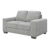 NNEDSZ Morgan 2 Seater Fabric Sofa Light Grey
