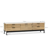 NNEDSZ Oak Entertainment Unit - Natural