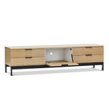 NNEDSZ Oak Entertainment Unit - Natural