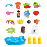 NNEDSZ Children's Pirate Theme Ship Sand & Water Table for Creative Play