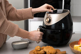 NNEDSZ 3.5L Air Fryer Cooking Oven (Black/Gold) with Timer