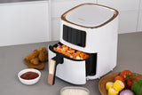 NNEDSZ 7L Digital Air Fryer (White Rose Gold) 1700W, <200°C, 8 Cooking Settings