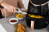 NNEDSZ 7.1L Digital Air Fryer Kitchen Appliances (Black/Rose Gold)