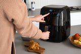NNEDSZ 8L Digital Air Fryer (Black) w/ Viewing Window & Basket Insert