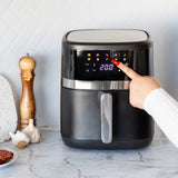 NNEDSZ 7.5L Digital Air Fryer with Dual Heating Elements