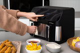 NNEDSZ 10L Digital Dual Zone Air Fryer w/ Dual Temperature Control