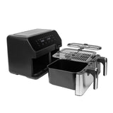 NNEDSZ 10L Digital Dual Zone Air Fryer w/ Dual Temperature Control