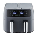 NNEDSZ 8L Dual Zone Digital Air Fryer with 200C, 10 Cooking Programs