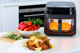 NNEDSZ 6.5L Glass Digital Air Fryer Oven, 1200W, >200°C, Easy Cleaning