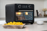 NNEDSZ 23L Air Fryer Oven (Black) + 3 Accessories to Bake & Cook