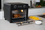 NNEDSZ 23L Air Fryer Oven (Black) + 3 Accessories to Bake & Cook