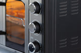 NNEDSZ 30L Air Fryer Convection Pizza Oven w/ rotisserie 360° Food Rotating Option