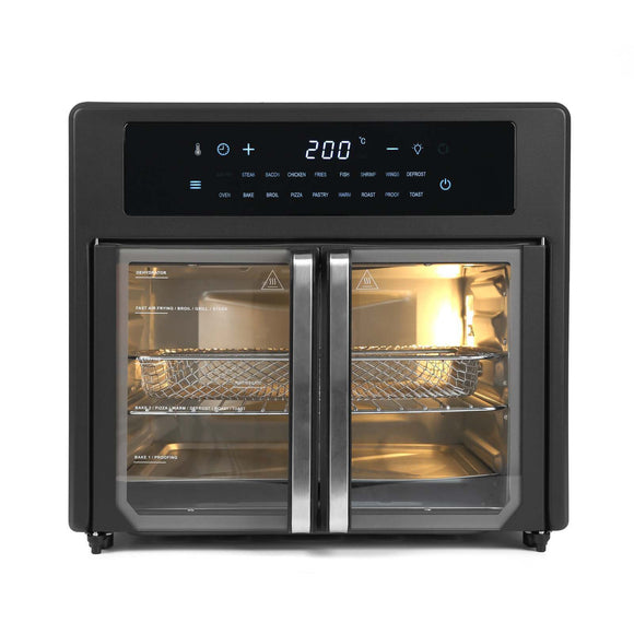 NNEDSZ 25L Air Fryer Convection Oven with 360 Cooking & French Doors