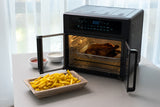 NNEDSZ 25L Air Fryer Convection Oven with 360 Cooking & French Doors