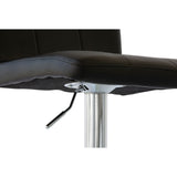 NNEDSZ 2 Diamond Style Padded Leather Barstools (Black) w/ Adjustable Height
