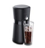 NNEDSZ Digital Iced Coffee Maker w/ 10oz, Reusable Cup & Straw Included