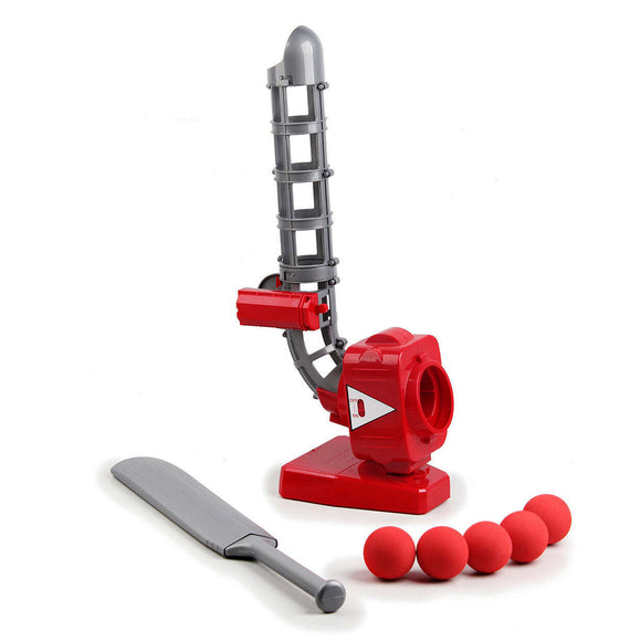 NNEDSZ Cricket Ball Pitcher w/ Adjustable Pitching Angles & 5 Ball Capacity