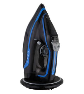 NNEDSZ Cordless Steam Iron w/ Ceramic Soleplate, 360 degree Charging Base, Self-Cleaning