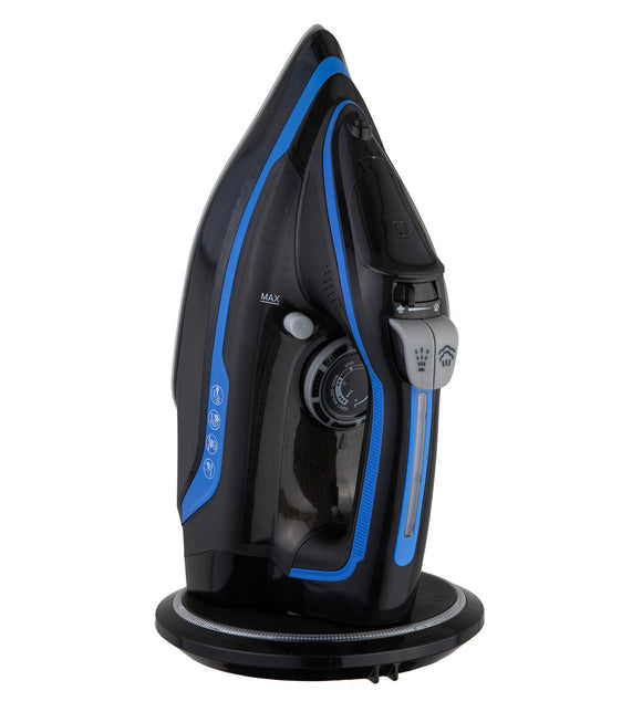 NNEDSZ Cordless Steam Iron w/ Ceramic Soleplate, 360 degree Charging Base, Self-Cleaning