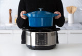 NNEDSZ 6.5L Smart Digital Dutch Oven w/ 8 Cook Settings, Stainless Steel