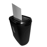 NNEDSZ 10 Sheet Cross Cut Paper Shredder Machine (Black) 21L Capacity