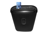 NNEDSZ 10 Sheet Cross Cut Paper Shredder Machine (Black) 21L Capacity
