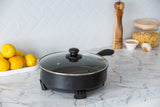 NNEDSZ Non-stick Electric Skillet Fry Pan with 5 Temperature settings