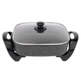 NNEDSZ Stone Electric Fry Pan for Cooking, 7.2L Capacity, Non-Stick
