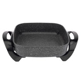 NNEDSZ Stone Electric Fry Pan for Cooking, 7.2L Capacity, Non-Stick