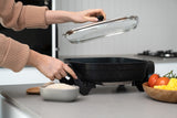 NNEDSZ Stone Electric Fry Pan for Cooking, 7.2L Capacity, Non-Stick