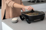 NNEDSZ Stone Electric Fry Pan for Cooking, 7.2L Capacity, Non-Stick