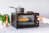 NNEDSZ Portable Oven with Rotisserie Cooking, 34L Capacity, 1700W