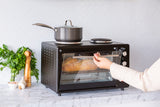 NNEDSZ Portable Oven with Rotisserie Cooking, 34L Capacity, 1700W
