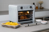 NNEDSZ 23L Air Fryer Oven + 3 Cooking Accessories (Silver) 23L Capacity