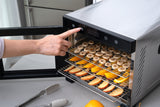 NNEDSZ Stainless Steel Food Dehydrator with Large Capacity 6 Trays