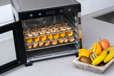 NNEDSZ Stainless Steel Food Dehydrator with Large Capacity 6 Trays