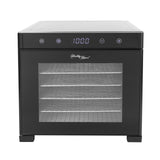 NNEDSZ Stainless Steel Food Dehydrator with Large Capacity 6 Trays