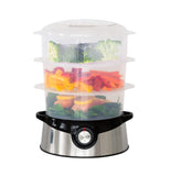 NNEDSZ 3 Tier Food Steamer with Stainless Steel Base