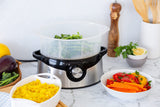 NNEDSZ 3 Tier Food Steamer with Stainless Steel Base