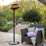 NNEDSZ 2000W 2.1m Free Standing Adjustable Portable Outdoor Electric Patio Heater Black