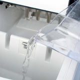 NNEDSZ Ice Cube Maker Freeze Ice in 8 Mins, Up To 10kg of Ice in 24H