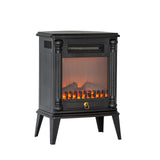 NNEDSZ Electric Log Fireplace Heater with Overheat Protection