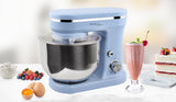 NNEDSZ 1200W Mix Master 5L Kitchen Stand (Blue) w/ Bowl/ Whisk/ Beater